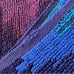 VTG Royal Court by Fieldcrest Mills Zig Zag Fringe Bath Towel Blue Green Purple