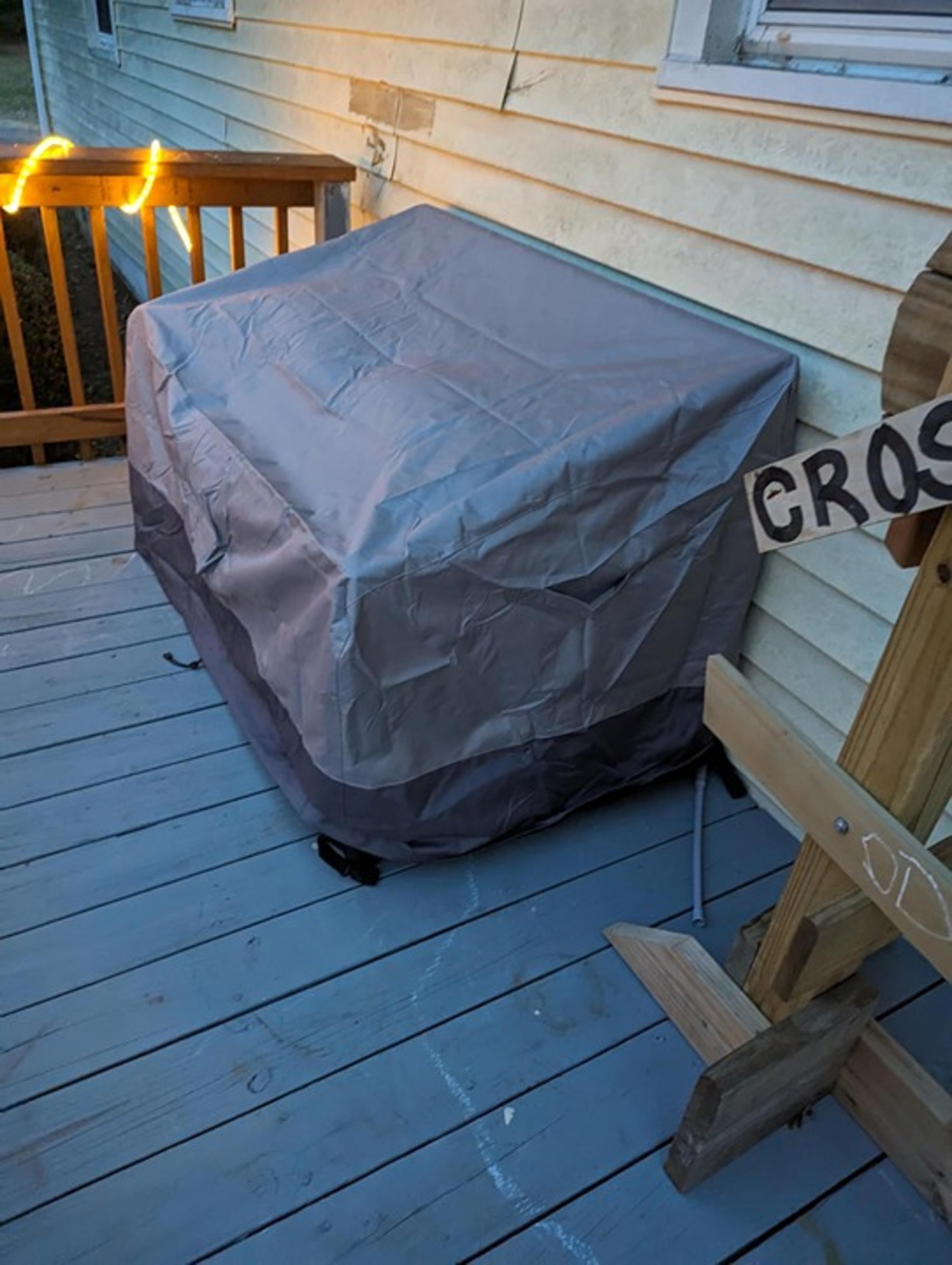 2 Seater Outdoor Loveseat Cover, Windproof Patio Furniture Cover, 58Wx32.5Dx31H"