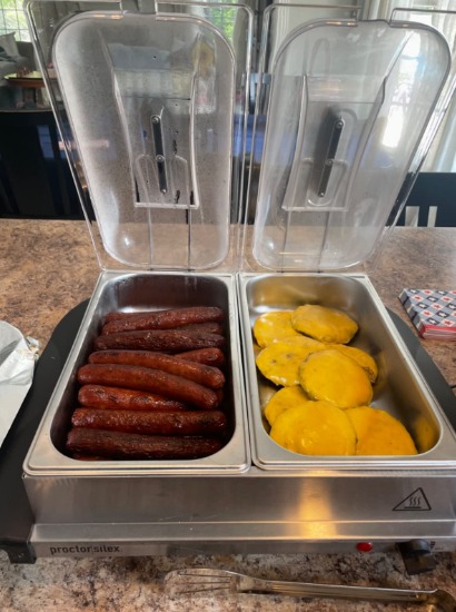 Buffet Server & Food Warmer, Adjustable Heat, for Parties, Holiday