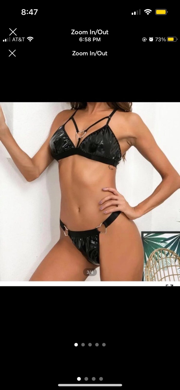 latex rave bra bralette thong panties lingerie set undies underwear