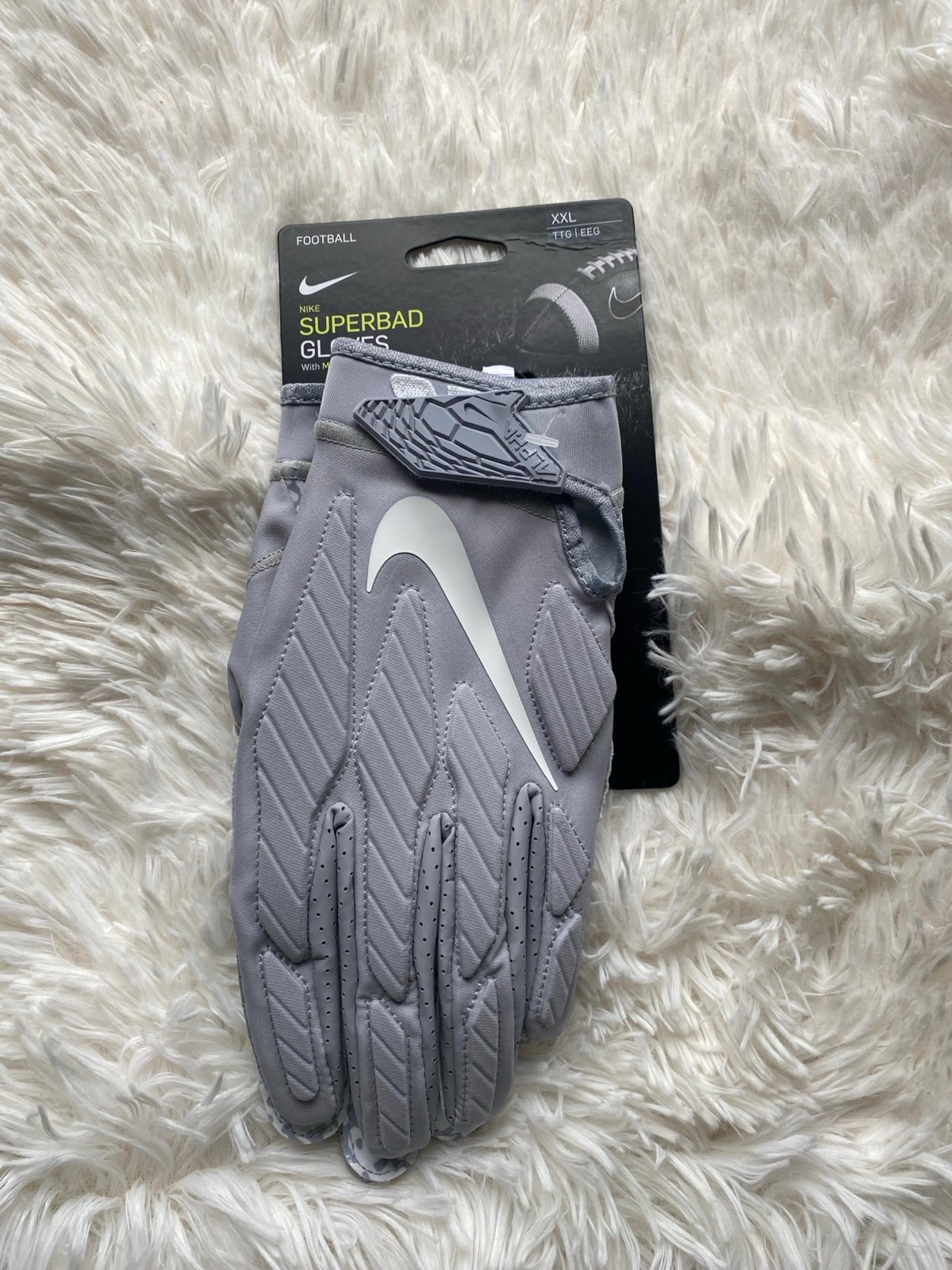 Nike SUPERBAD Gloves Football Gloves XXL Grey New