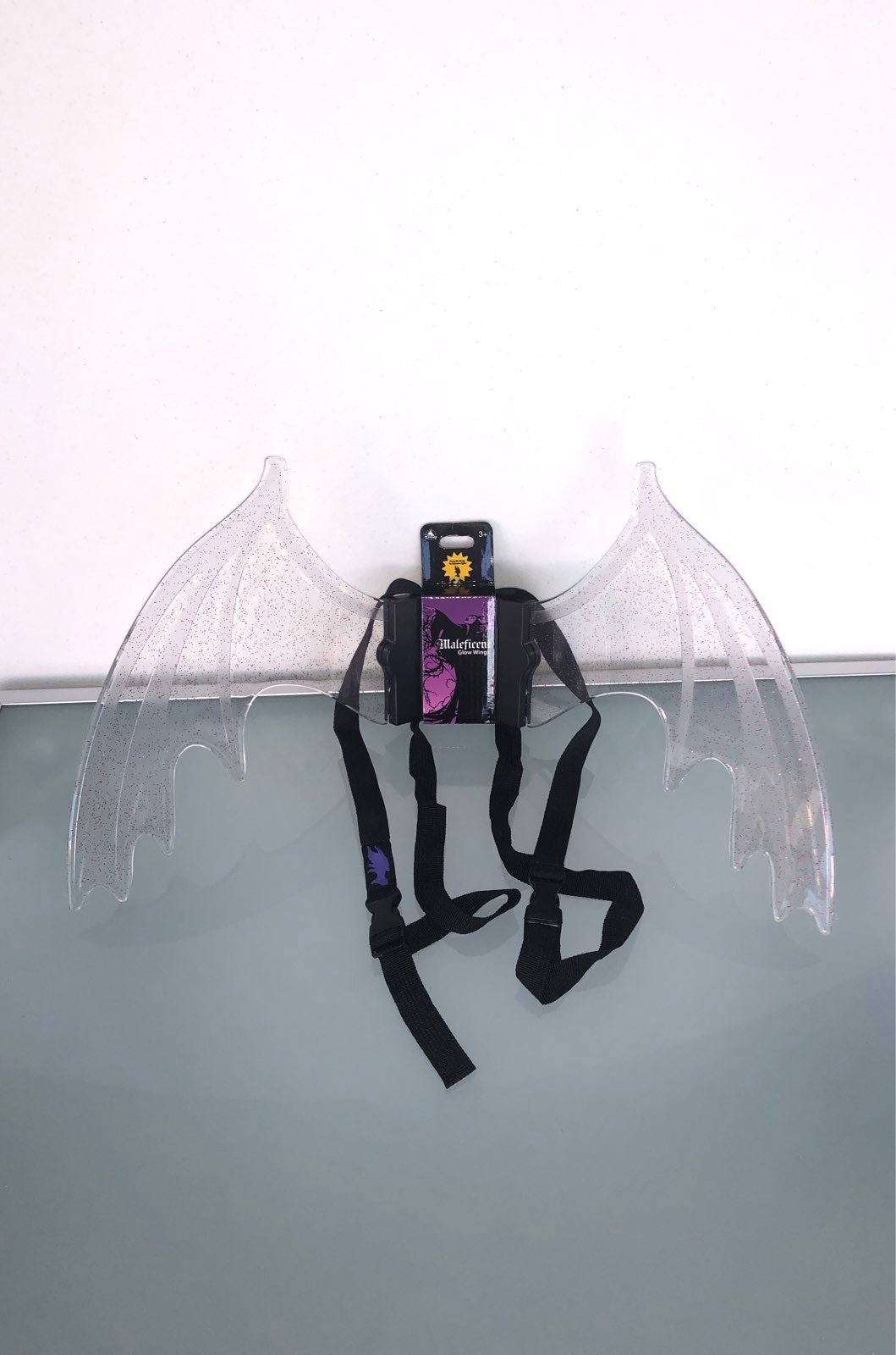 Sparkly clear costume light up fairy wings