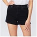 Paige Davina Margot High Rise Cut Off Denim Black High Rise Shorts Size 26 | 2
