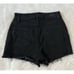 Paige Davina Margot High Rise Cut Off Denim Black High Rise Shorts Size 26 | 2