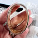 Wedgwood Silver Napkin Rings 4 with Box 3/4 Inch Wide