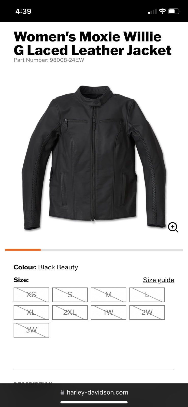 NWT Womens Harley-Davidson Jacket