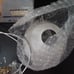 New Vintage Gold Wall Sconce - 2 Alabaster Lighting Fixture - In Box