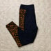 GOOD AMERICAN oasis animal print leopard blue black brown leggings size 6 (3XL)