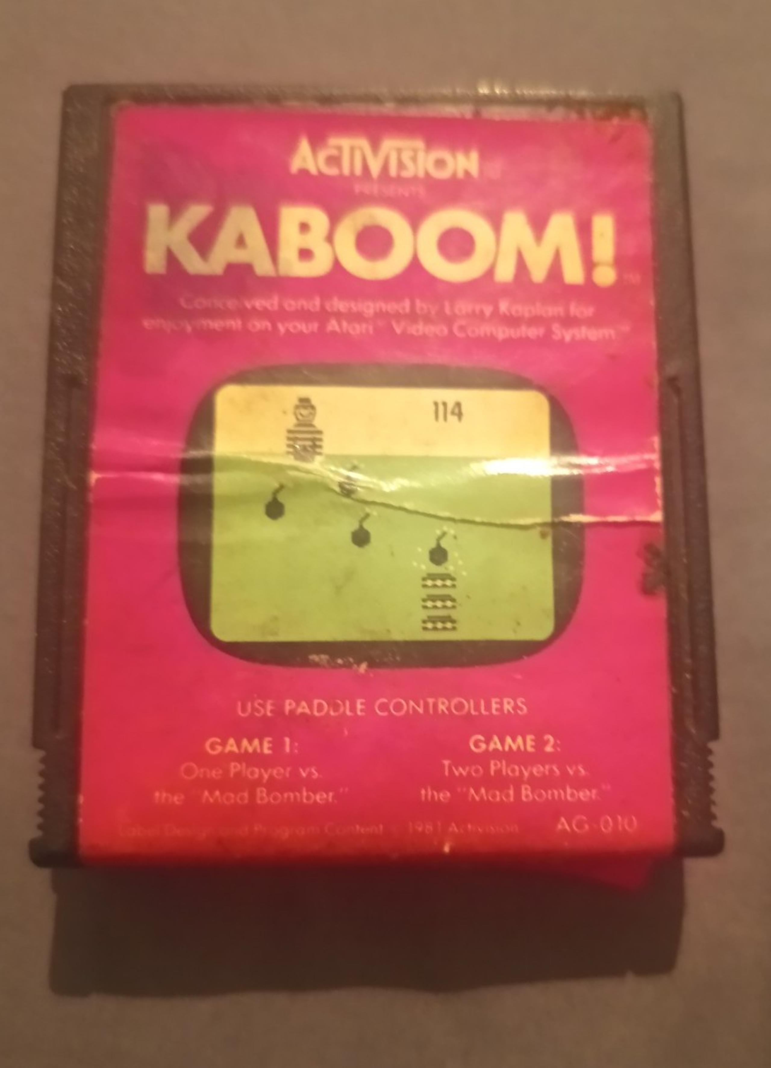 Atari Activision kaboom cartridge only