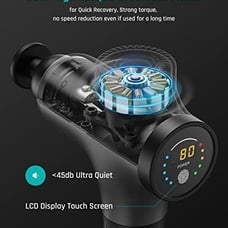 Massage Gun Deep Tissue Percussion Muscle Massager for Pain Relief, Super Quiet