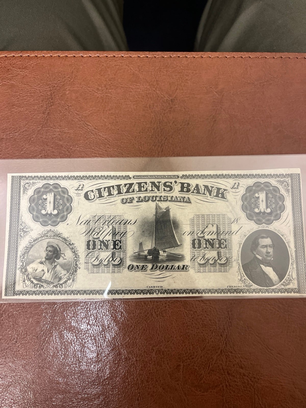 1 Louisiana note 1860 VF++