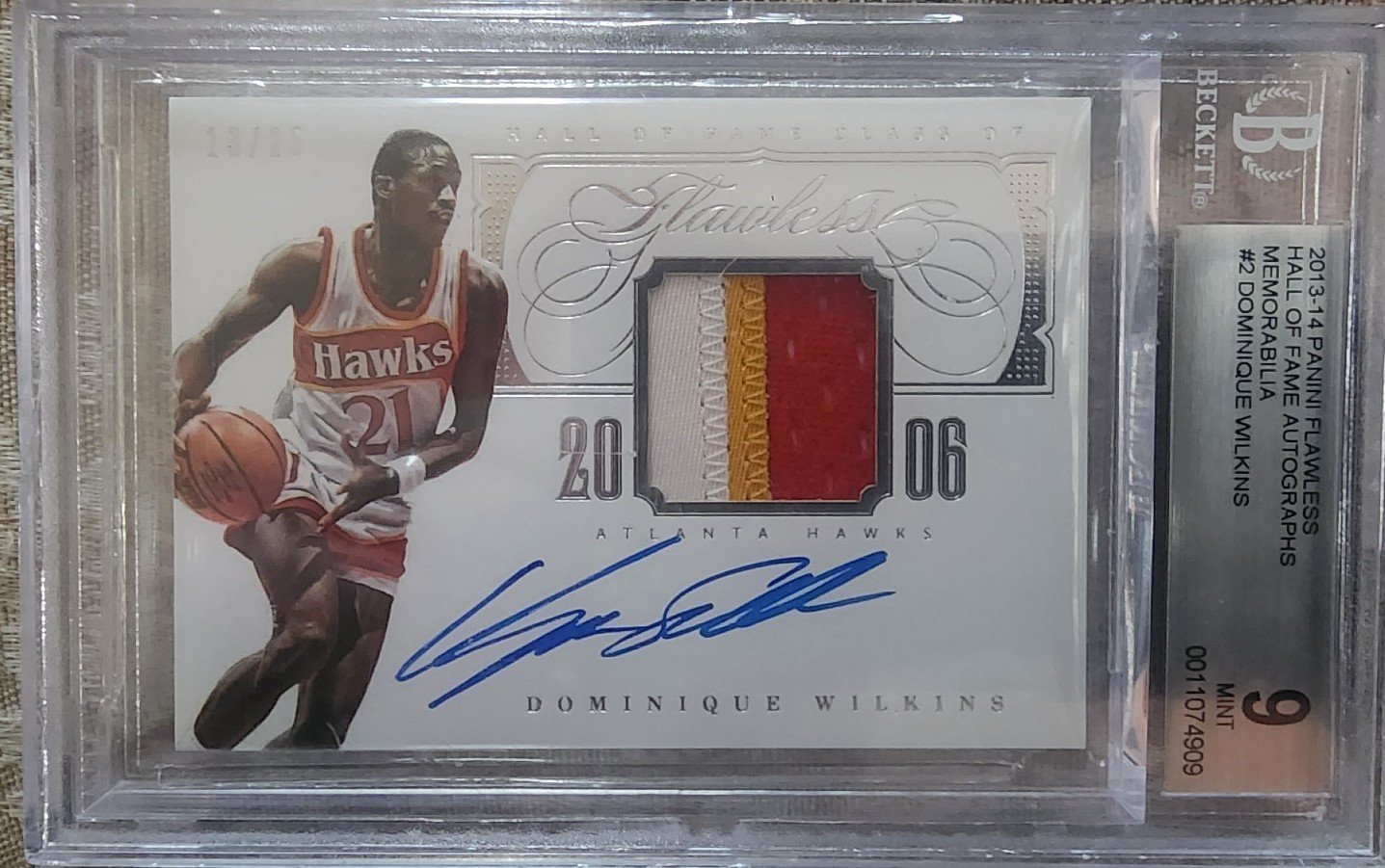 2013-14 Flawless Hall of Fame Dominique Wilkins