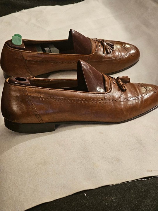 Vintage Brown Italian dressy Leather loafer