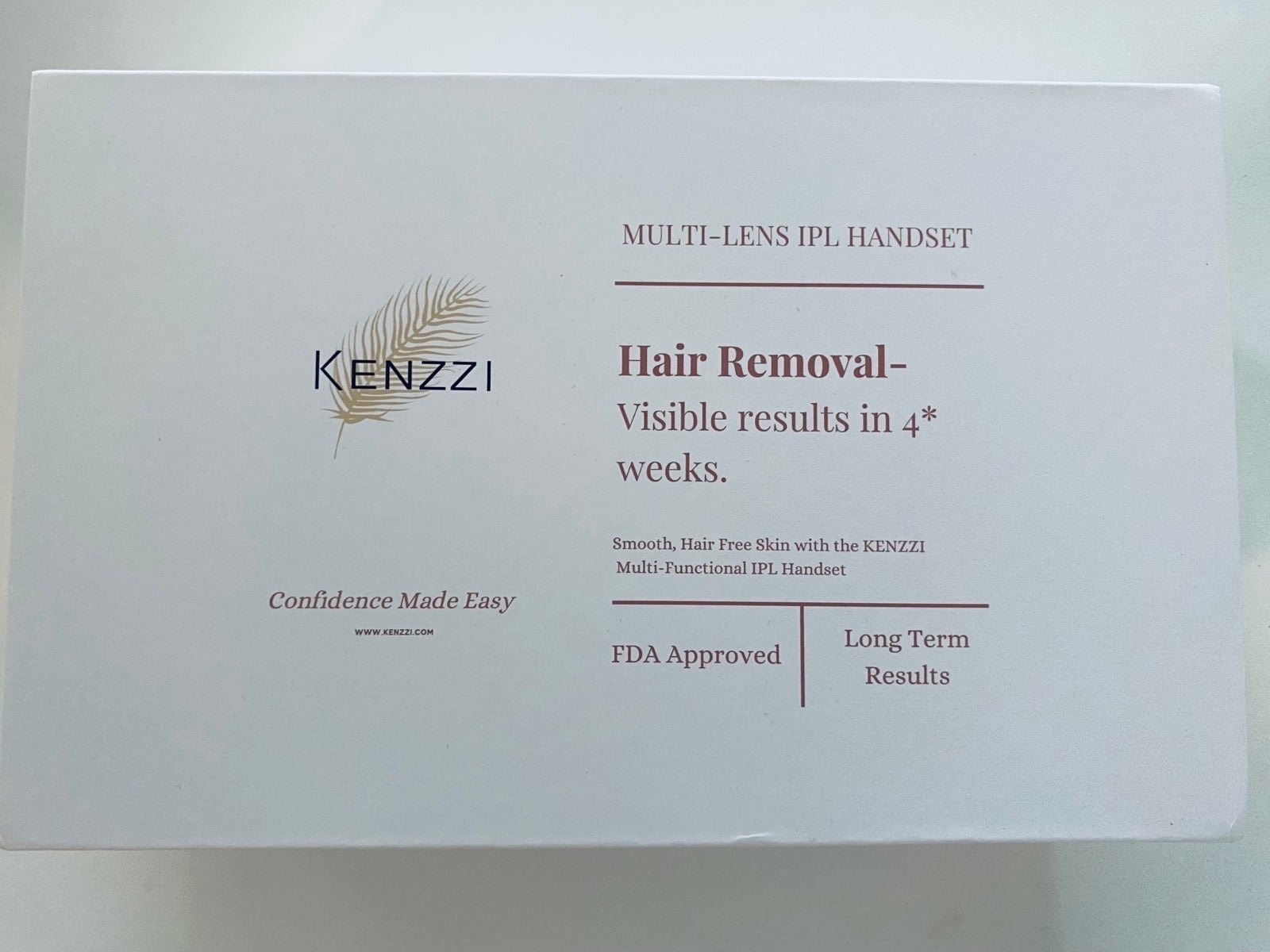 Kenzzi hair removal multi lens IPL handset