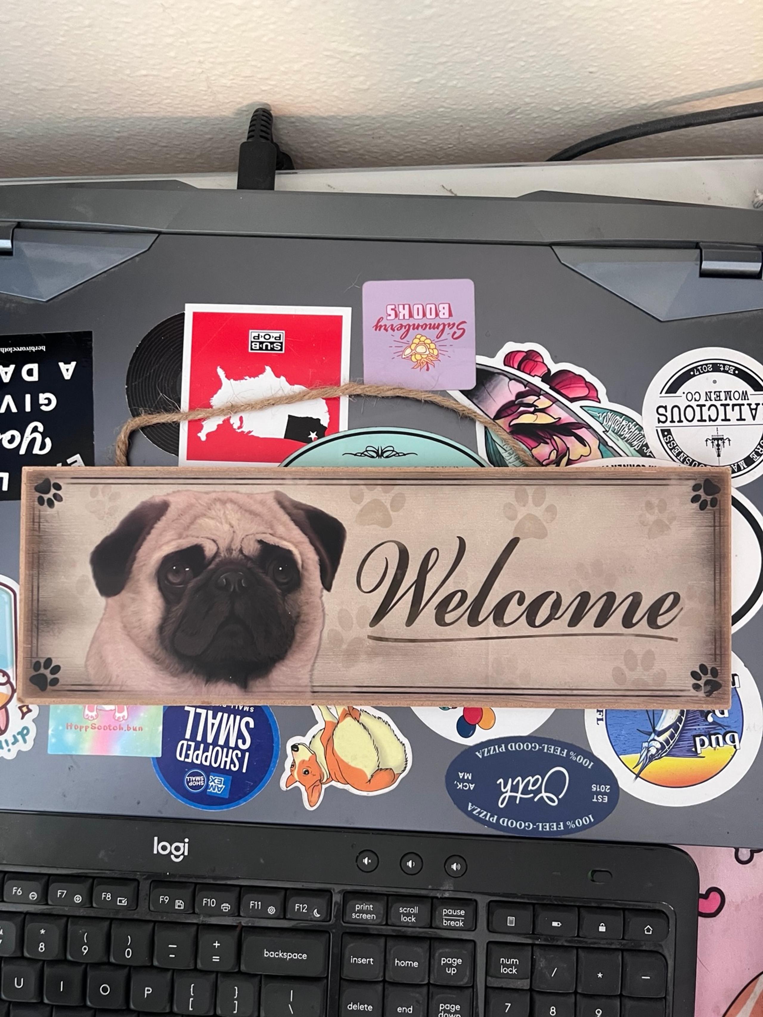 Pug Welcome Sign