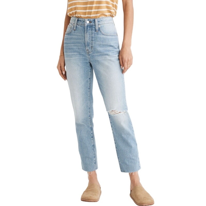 Madewell The Tall Curvy Perfect Vintage Jean Coney Wash Light Blue Women 28T