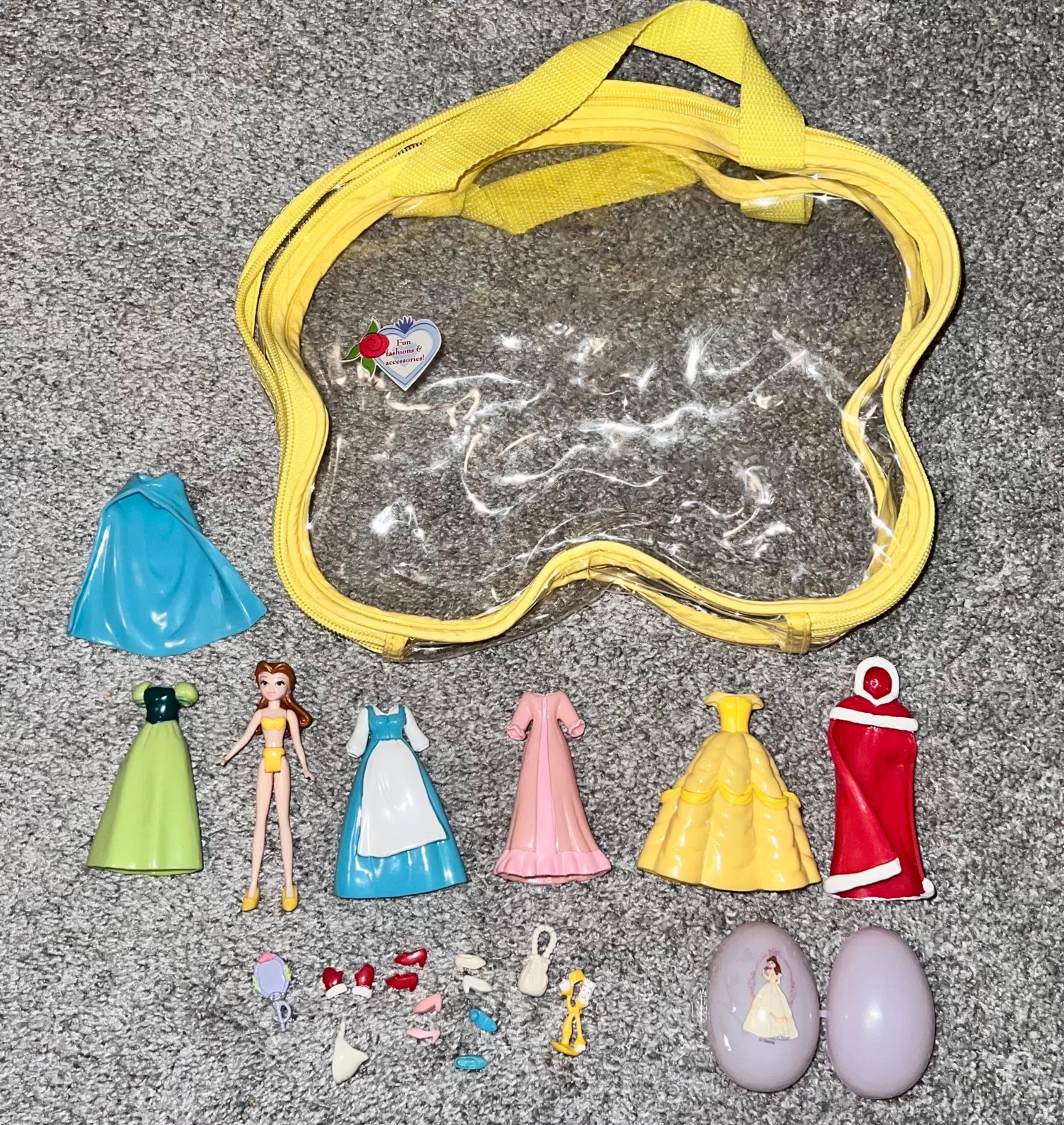 Disney Parks Beauty and The Beast Belle Princess Fashion Set Polly Pocket Doll
