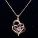 ACW# I Love you to the moon and back” Gold Vermeil Necklace