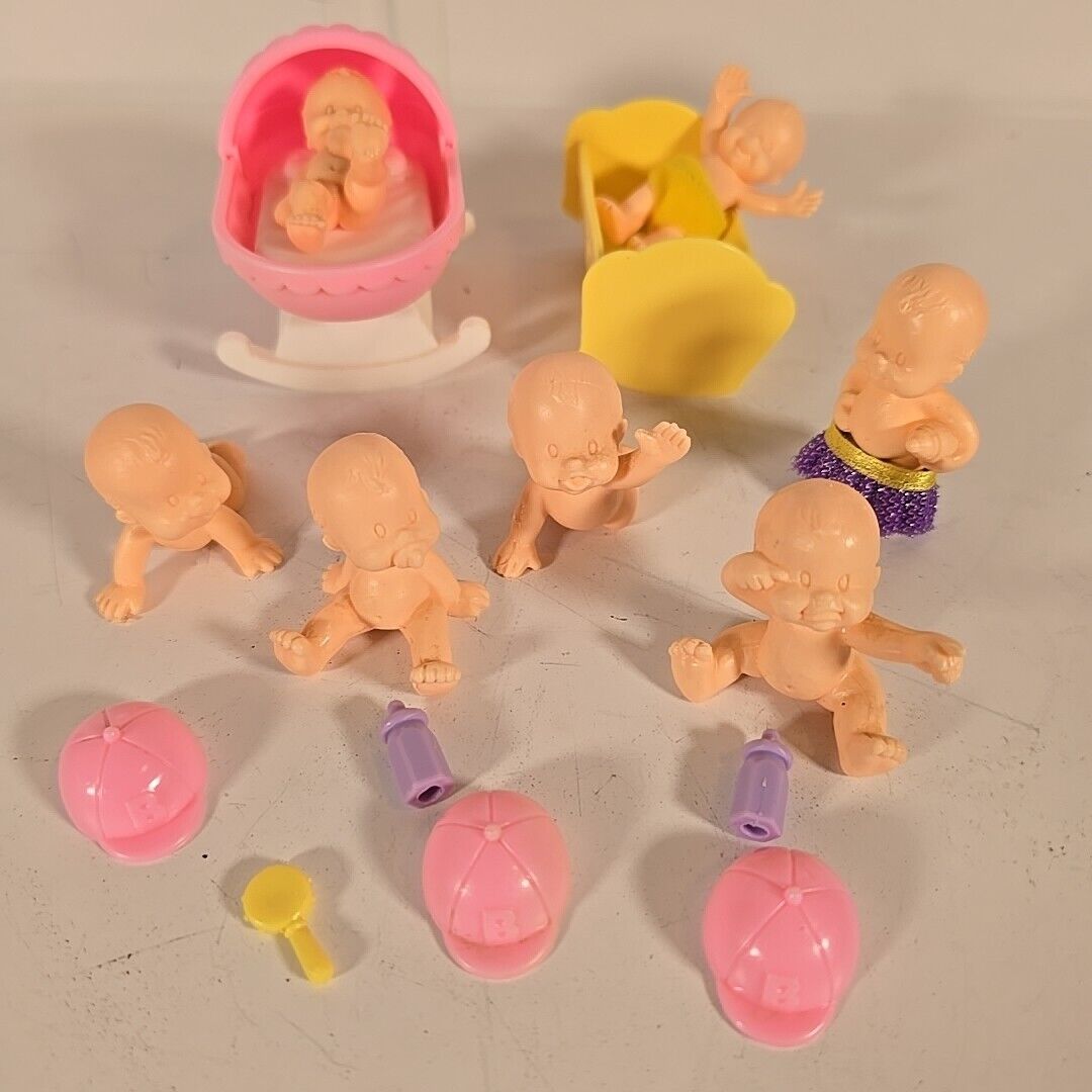 Hasbro L'il Babies Lil Baby Mini Toys Lot vtg
