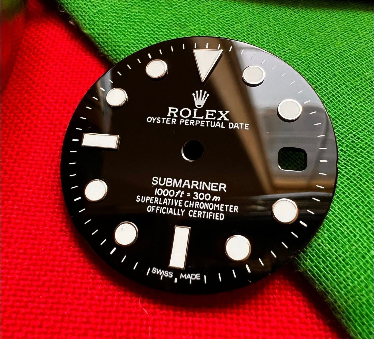 #306 Submariner Black beautiful Watch Dial Tritium 16800 168000 16610 29.1