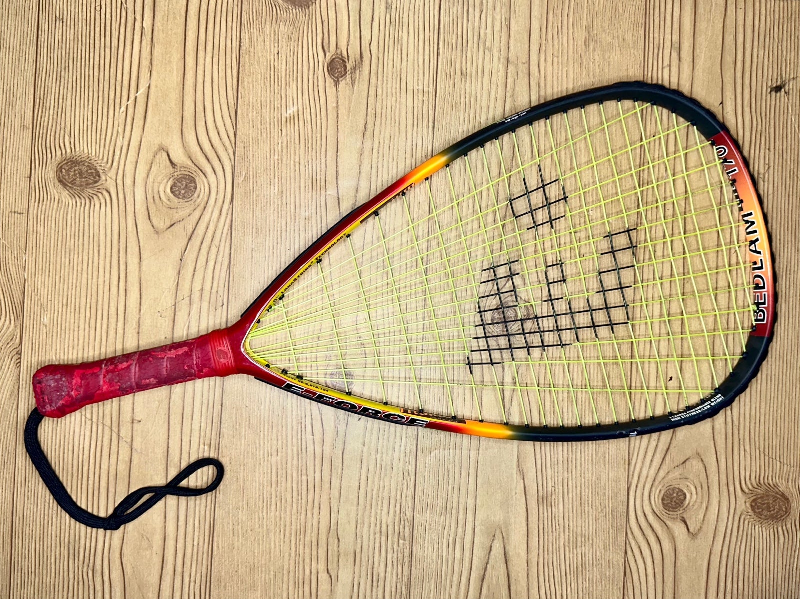E-FORCE BEDLAM 170 Power Lite 22 LongString Titanium Racquetball Racquet