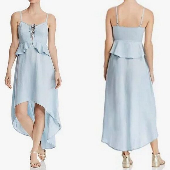 GUESS Bleached Wash Tencel Maxi Dress