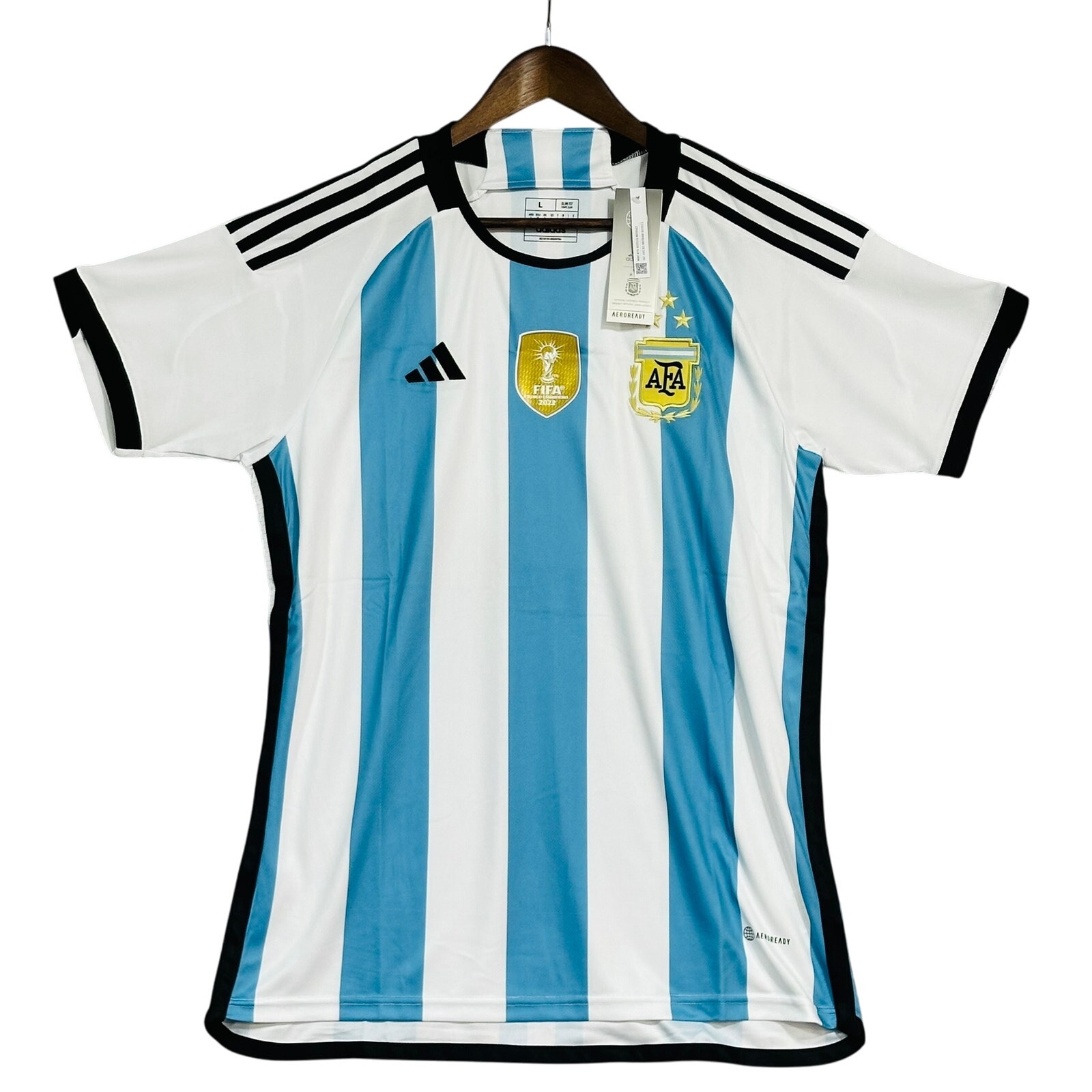 NEW Adidas Argentina 3-Star Soccer Jersey | Men's L