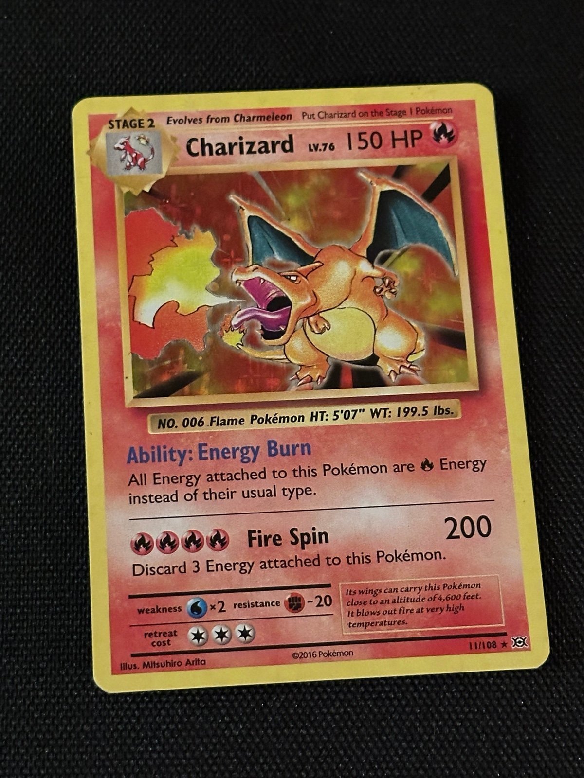 Charizard Pokémon Card 11/108