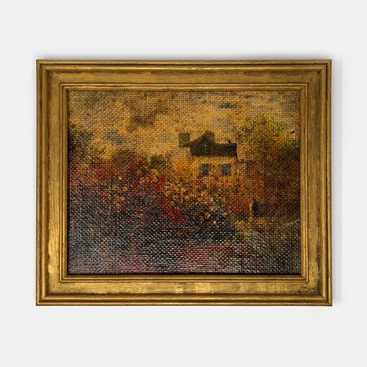 Monet Textured Print In A Gold Frame