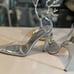 Good American Cinder-Rella Pumps Size 10 Glass GA275PB-X