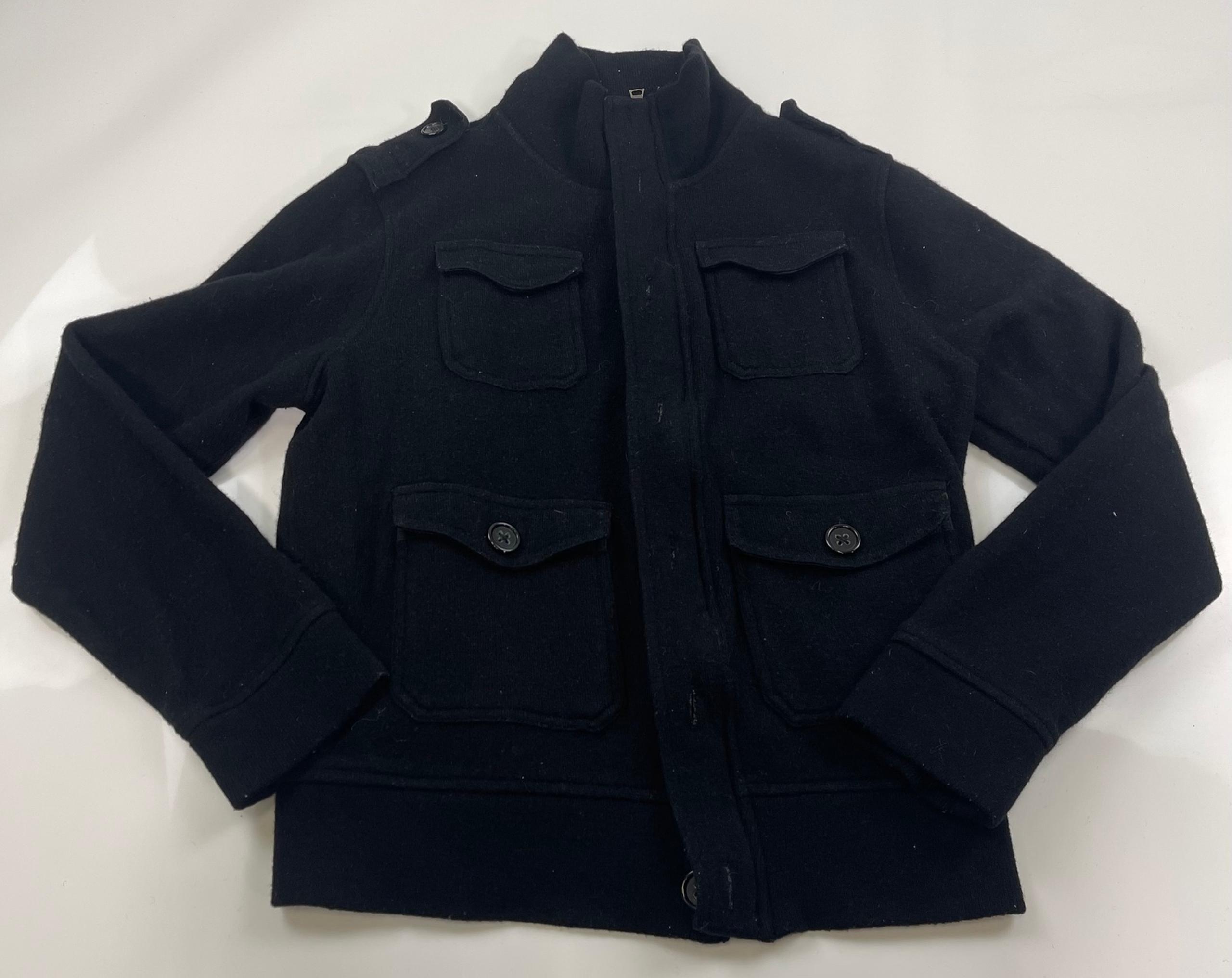Banana republic Wool Coat Below Hip Black Solid Jacket