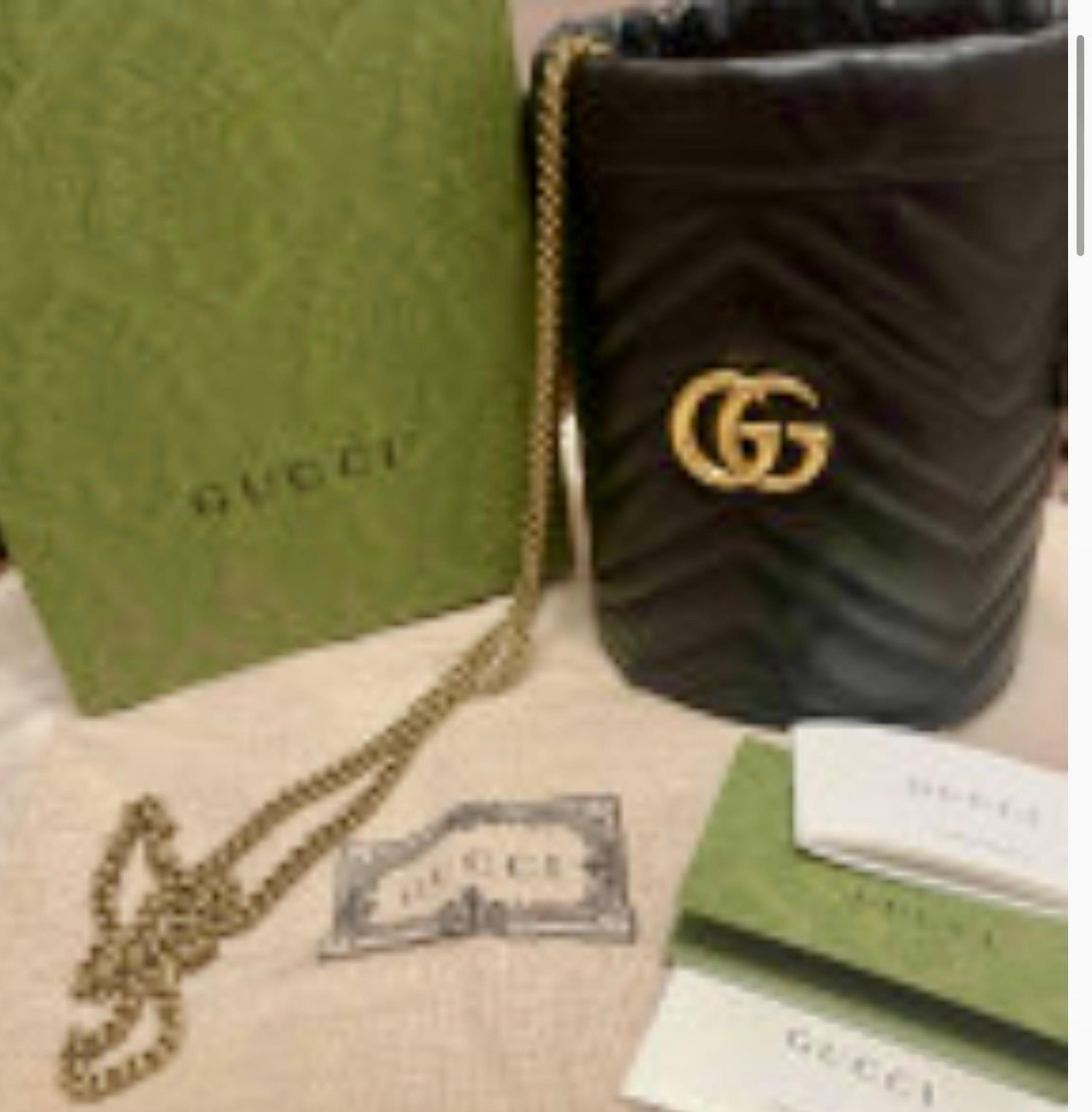 Authentic GG Marmont mini bucket