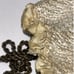 Vintage Art Deco Flapper White Beaded Fringe Draw String Bag Purse Silk Lining