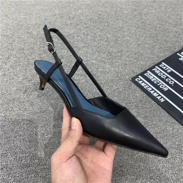 Women's new fashion leather high heels in size 37