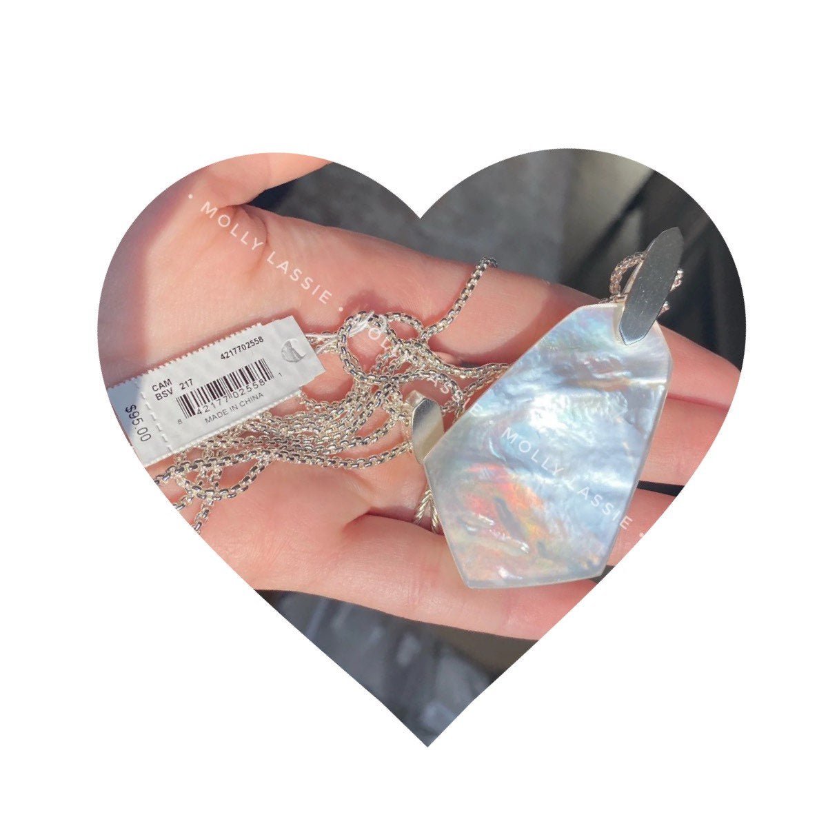 Kendra Scott Iridescent Mother of Pearl Necklace — NEW WITH TAG