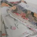Burlington vintage standard pillowcases with tapestry trim gray color flowers