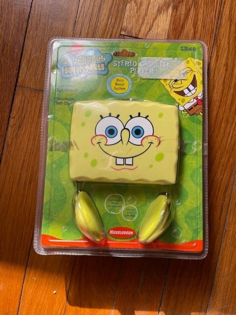 SpongeBob Squarepants Stereo Cassette Player *New*