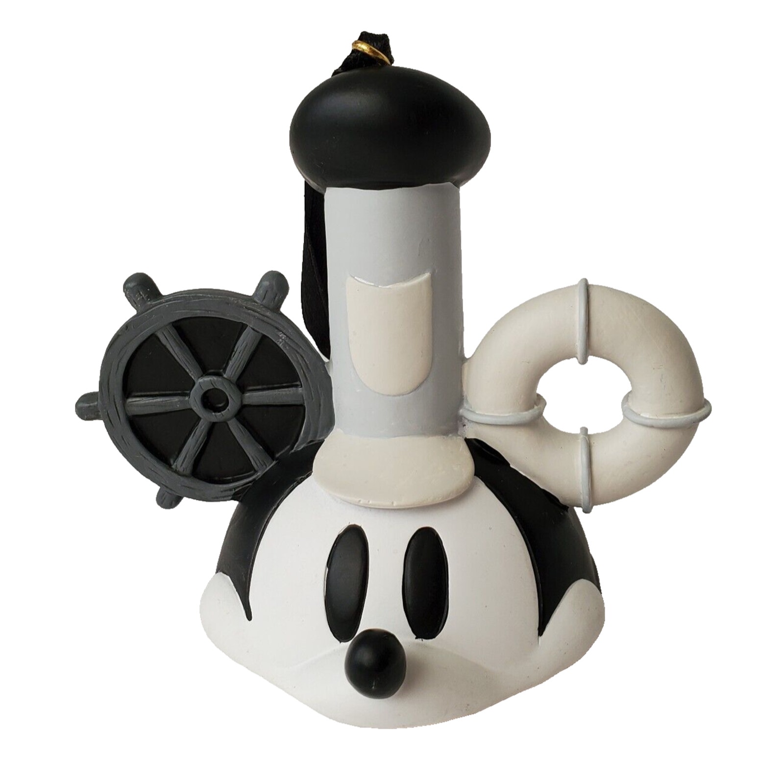 Disney Parks Steamboat Willie Ear Hat Ornament Mickey Mouse *READ* New
