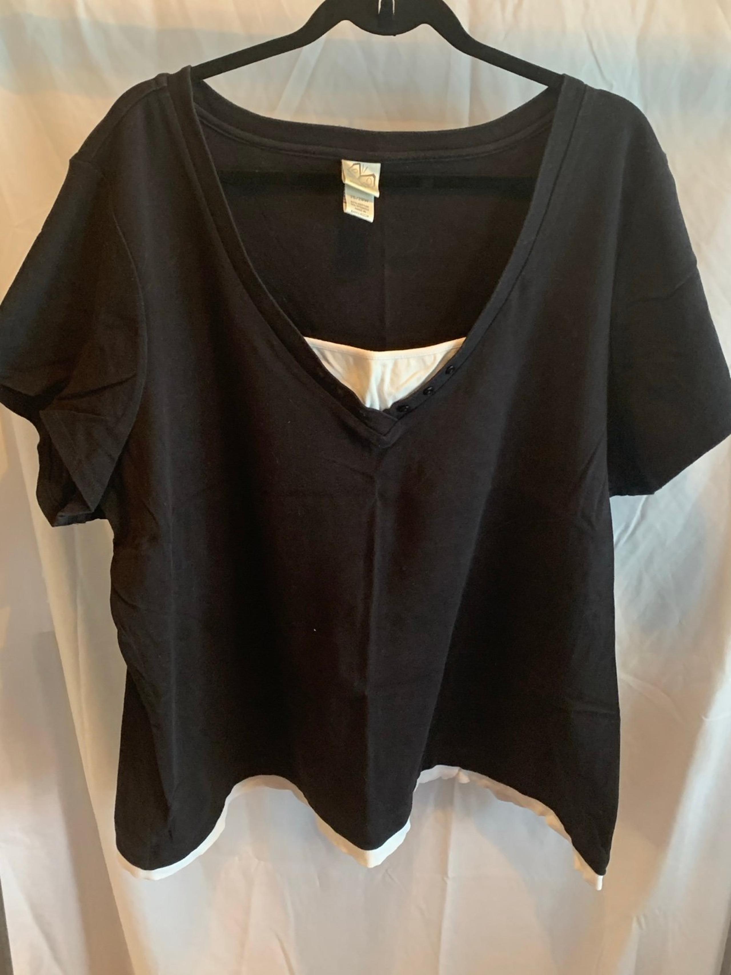 Fashion Bug V-Neck Stretch Shirt