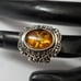 Sterling Silver 925 Amber Ring