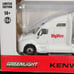 Indy Car 1/64 White RLL Race Car Hauler Truck 2022 Jack Harvey #45 Hyvee Metal