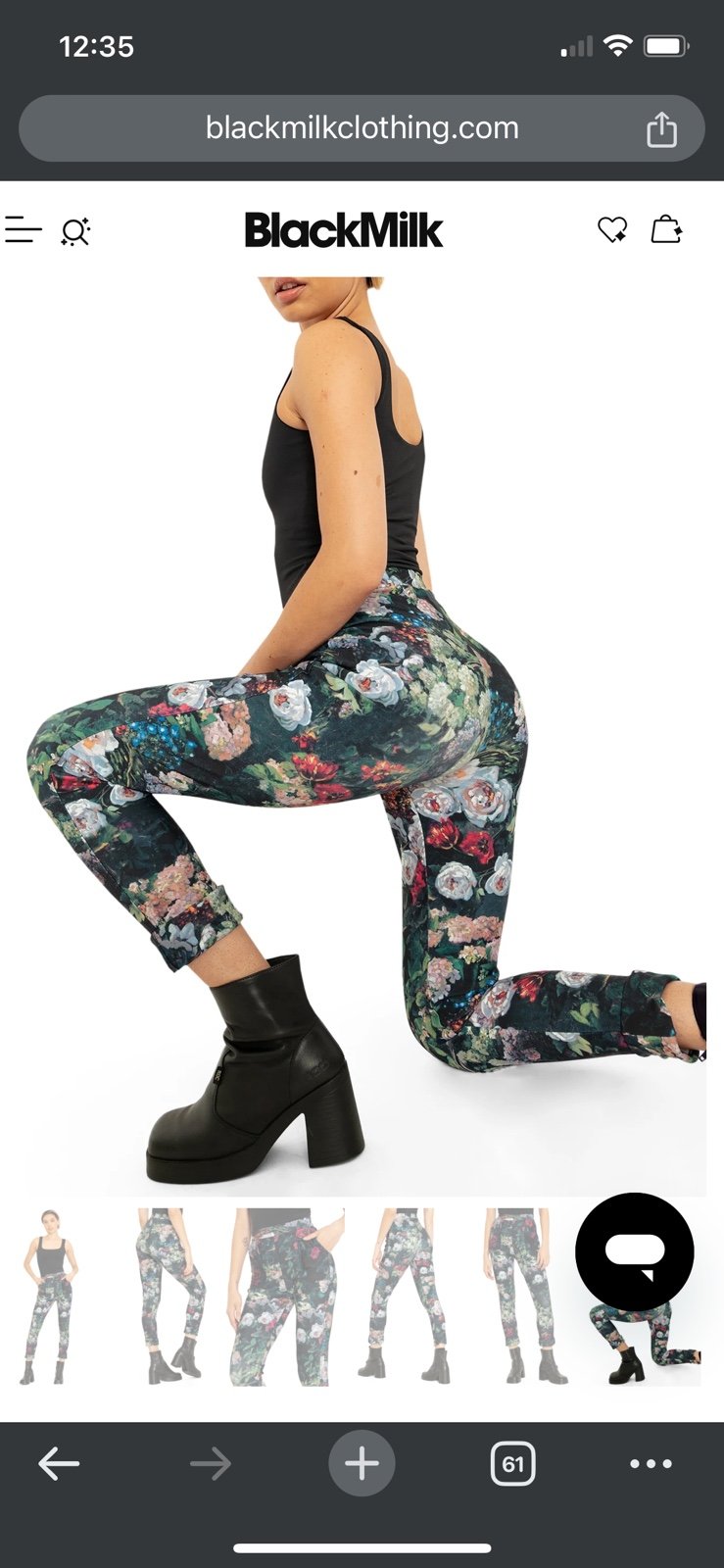Blackmilk Take My Monet Cuffed Pant XL NWT