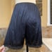 Vintage Woman’s Vanity Fair High Waisted Nylon Knickers Pettipant Lace Trim M