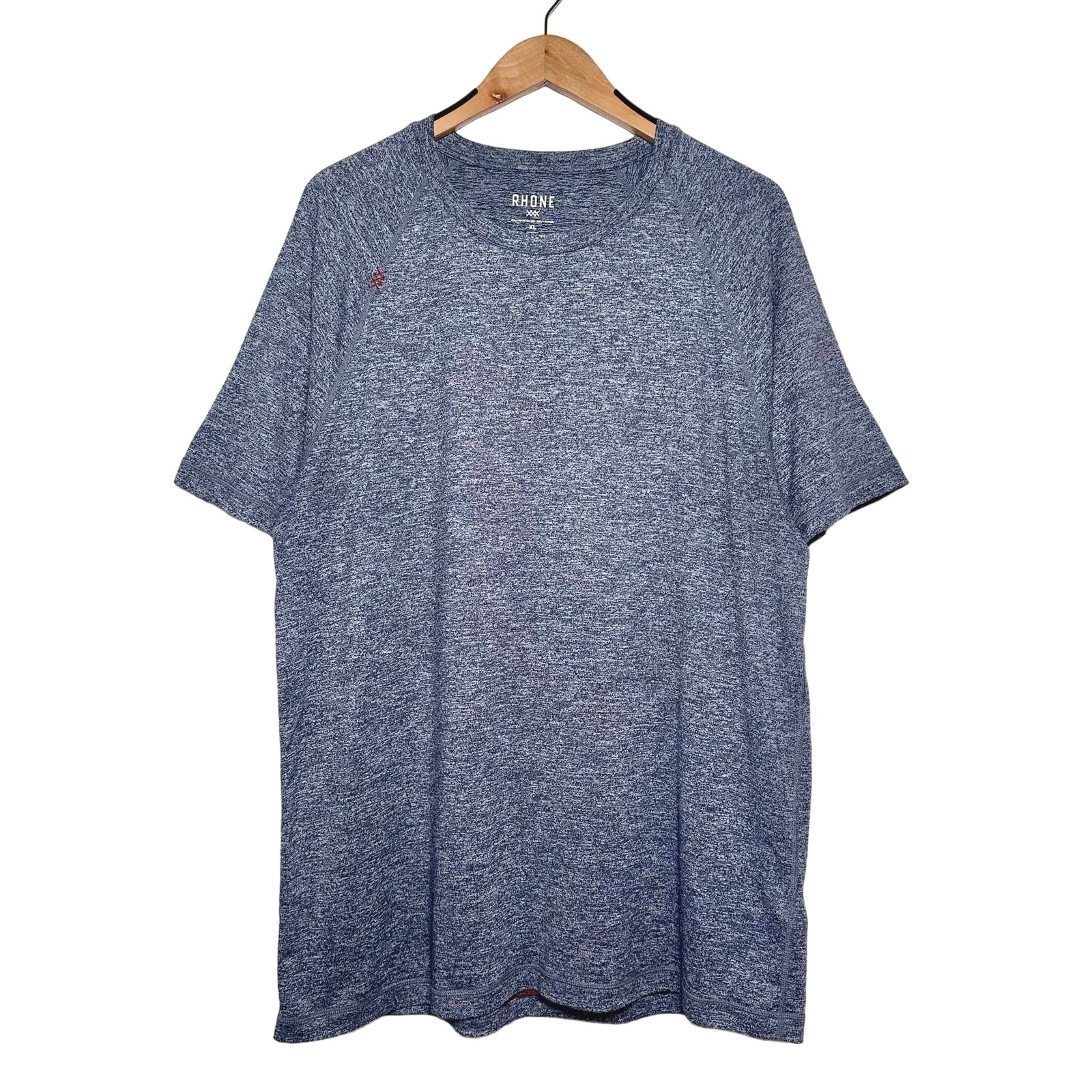 Rhone | Men | Reign Midnight Heather Spacedye Stretch SS Athletic Tee | Size XL
