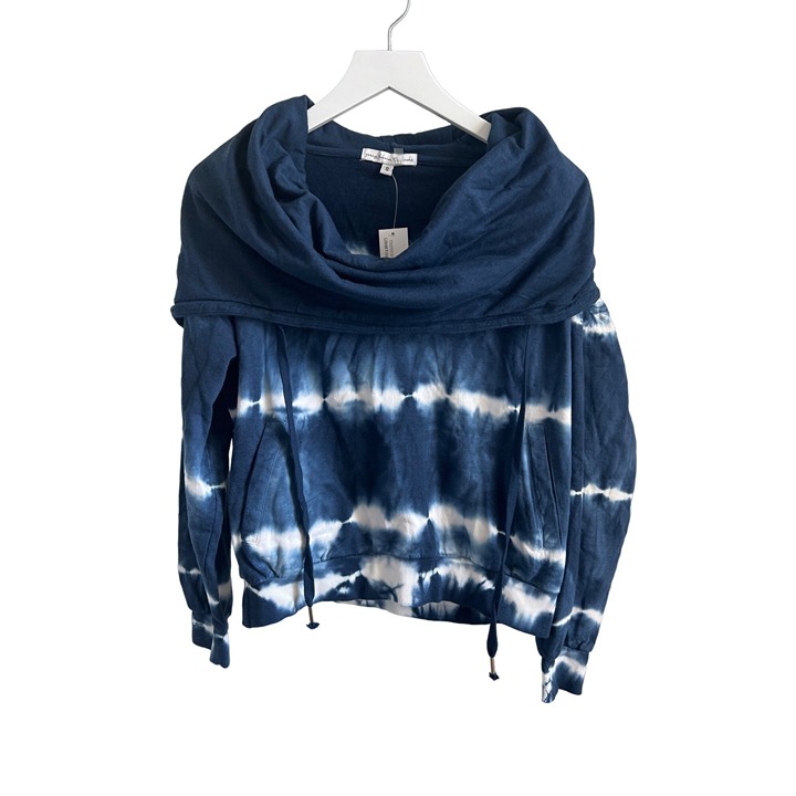 Young Fabulous Broke Piper Blue Tie Dye Hoodie Lightweight Pullover