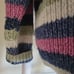 VTG Purple Mountain Striped Wool Blend Sweater Sz L
