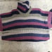 VTG Purple Mountain Striped Wool Blend Sweater Sz L