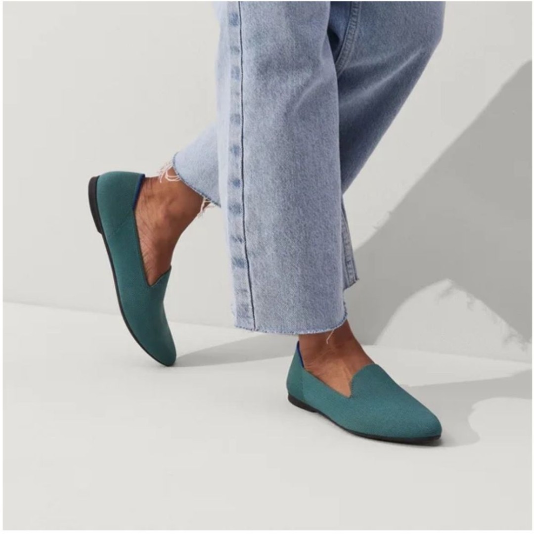 Rothy’s The Almond Loafer in Blue Sage - 9
