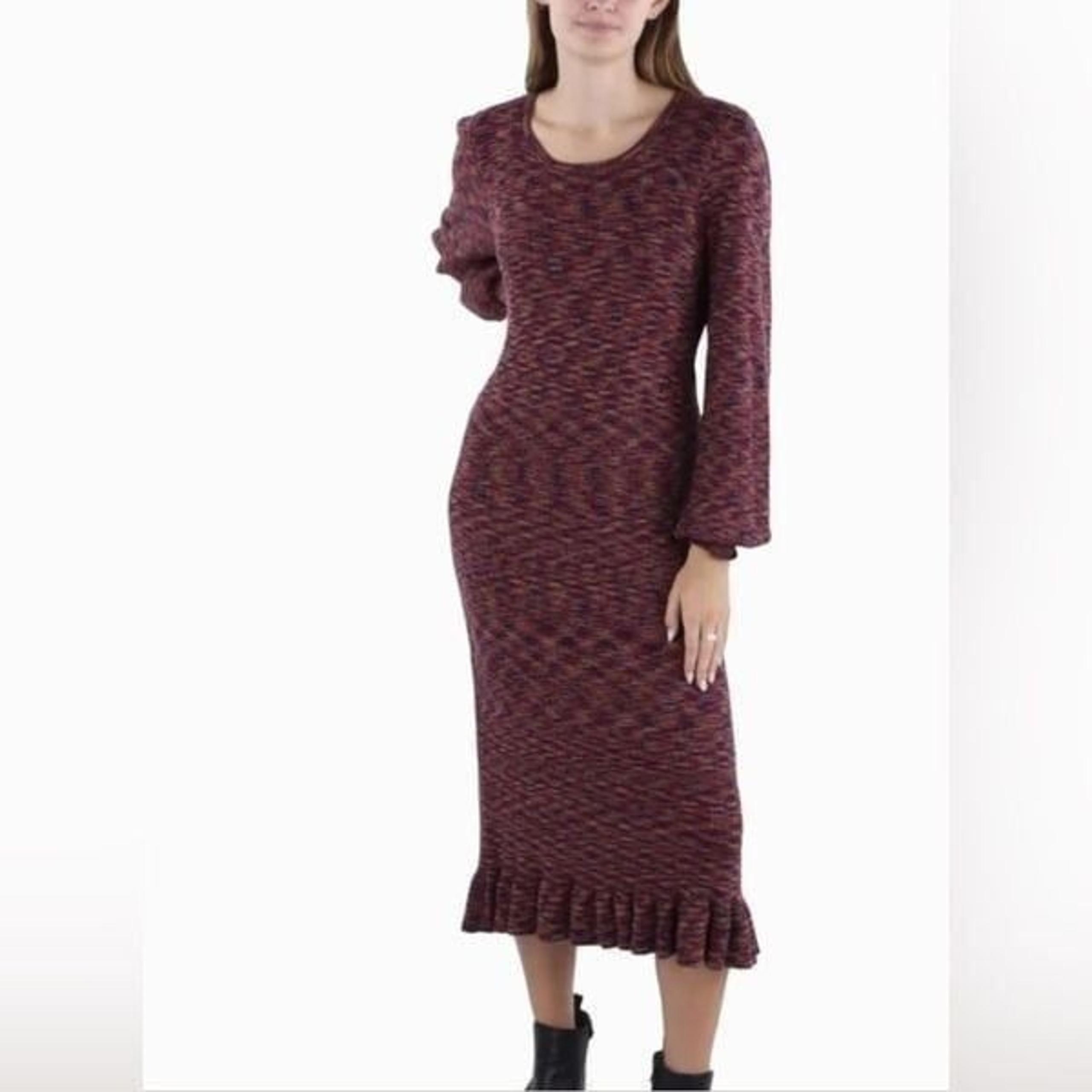 CRYSTAL KOBE SPACE DYE MIDI SWEATERDRESS