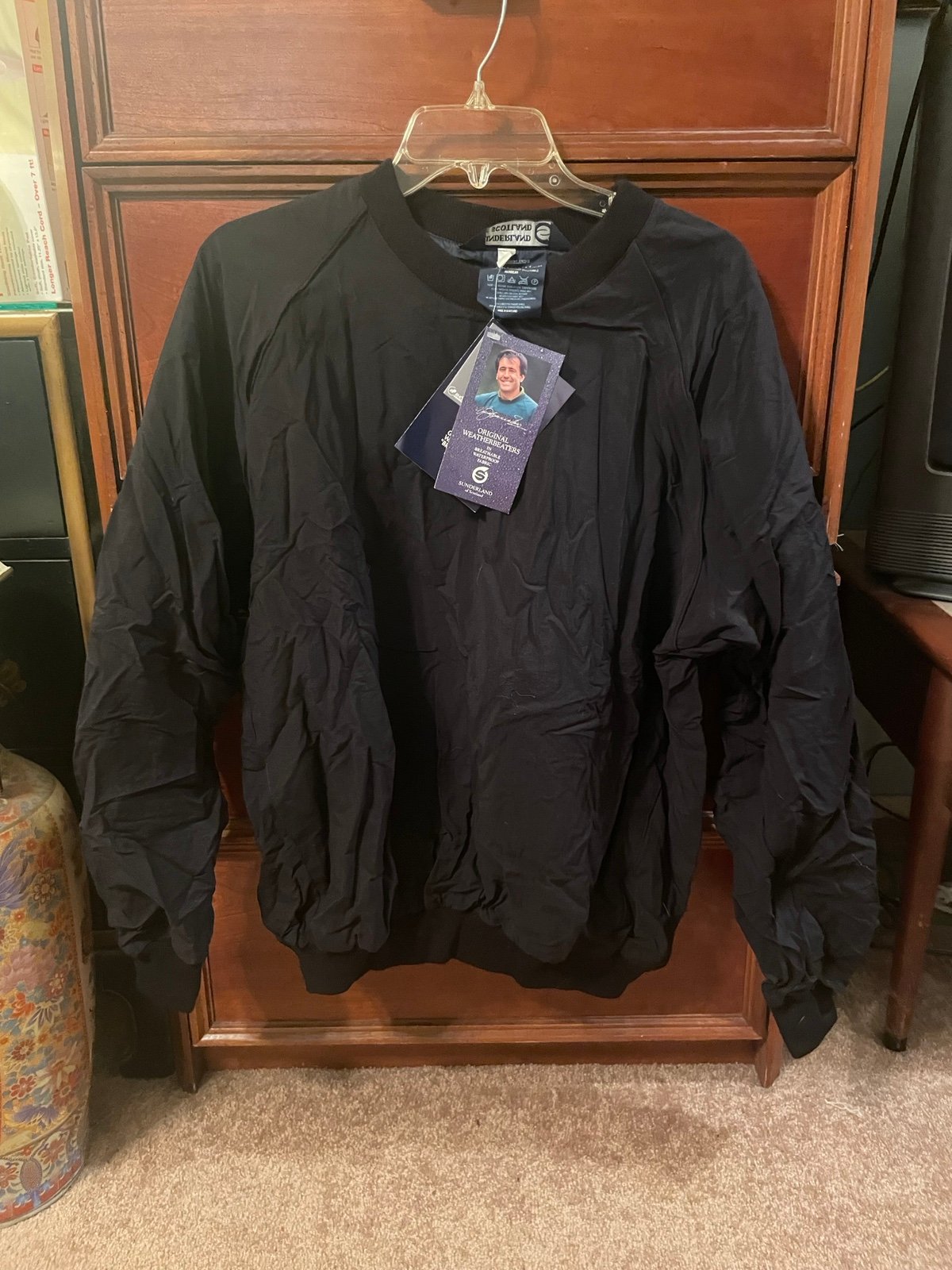 Vintage Sunderland Of Scotland Black Original Weatherbeater L NWT